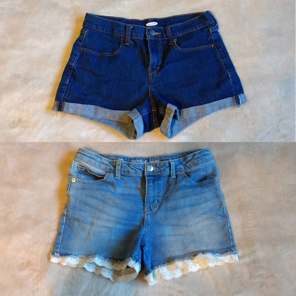 Old Navy and Cat and Jack Jean Shorts Bundle - size 4